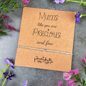 Mums Like You Are Precious And Few Beaded Bracelet-The Persnickety Co