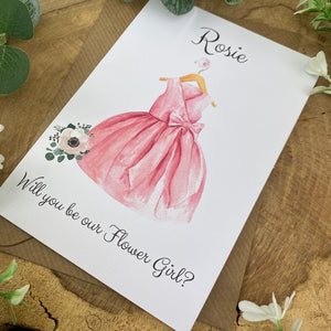 Will You Be Our Flower Girl Wedding Card-4-The Persnickety Co