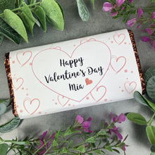Load image into Gallery viewer, Love Heart Valentines Day Chocolate Bar
