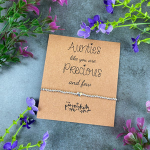 Aunties Like You Are Precious And Few Beaded Bracelet-3-The Persnickety Co