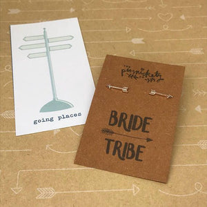 Bride Tribe Arrow Earrings-2-The Persnickety Co