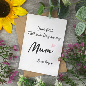 First Mother's Day Personalised Card