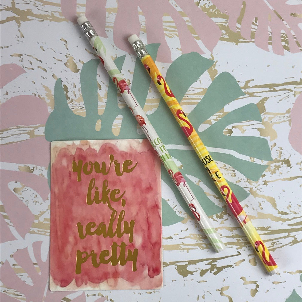 Flamingo Pencils-The Persnickety Co