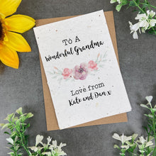 Load image into Gallery viewer, Personalised Plantable Flower Card-The Persnickety Co
