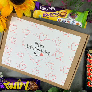 Personalised Heart Valentines Day Chocolate Box-The Persnickety Co