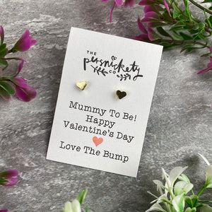 Mummy To Be Happy Valentine's Day Earrings-7-The Persnickety Co