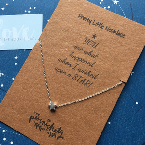You Are What Happened When I Wished Upon A Star Necklace-4-The Persnickety Co