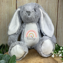 Load image into Gallery viewer, Rainbow Personalised Bunny Rabbit Soft Toy
