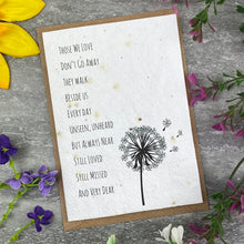 Load image into Gallery viewer, Those We Love Don&#39;t Go Away Plantable Seed Card-The Persnickety Co
