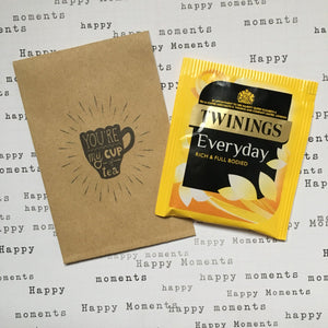 You're My Cup Of Tea Mini Kraft Envelope with Tea Bag-3-The Persnickety Co