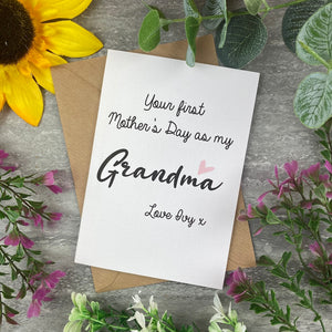First Mother's Day Personalised Grandma Card