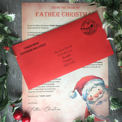Letter From Father Christmas, Father Christmas Letter, Personalised Letter From Santa-The Persnickety Co
