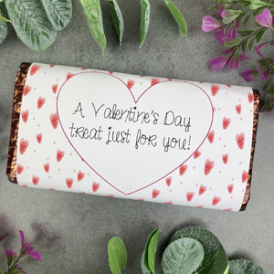 Valentine's Day Hearts Chocolate Bar