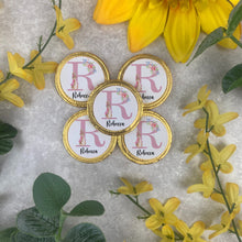 Load image into Gallery viewer, Personalised Chocolate Coins x 5 - Bunny Initial
