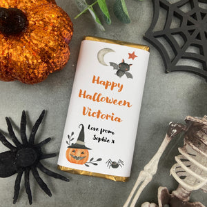 Happy Halloween Personalised Chocolate Bar