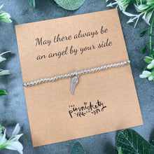 Load image into Gallery viewer, May There Always Be An Angel By Your Side Beaded Bracelet-4-The Persnickety Co
