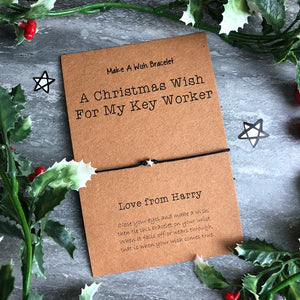 A Christmas Wish For My Key Worker - Wish Bracelet-5-The Persnickety Co