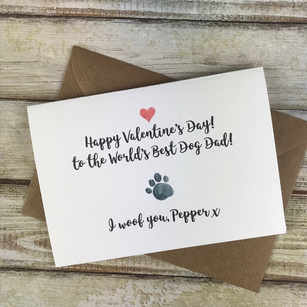 Happy Valentine's Day! Worlds Best Dog Dad/Mum!-The Persnickety Co