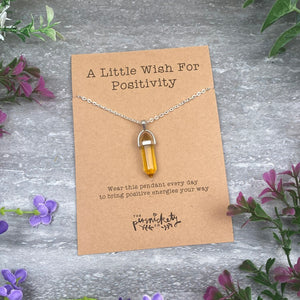 Crystal Necklace  - A Little Wish For Positivity
