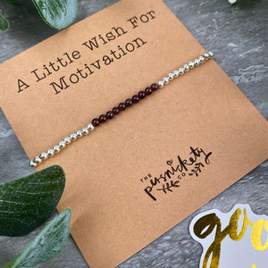 A Little Wish For Motivation - Beaded Bracelet-4-The Persnickety Co