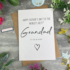 World's Best Grandad Father's Day Card