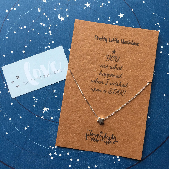 You Are What Happened When I Wished Upon A Star Necklace-The Persnickety Co