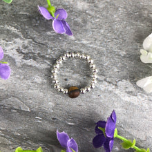 Load image into Gallery viewer, A Little Wish To Overcome Anxiety - Tiger Eye Stretch Ring-7-The Persnickety Co
