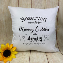 Load image into Gallery viewer, Reserved Cuddles - Personalised Mother&#39;s Day Cushion-The Persnickety Co
