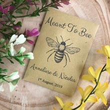 Load image into Gallery viewer, Seed Favors, Wedding Favors, Seed Wedding Favour, Seed Packets, Pack Of 12, Wedding, Bee-The Persnickety Co
