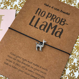 No Prob Llama Wish Bracelet-2-The Persnickety Co