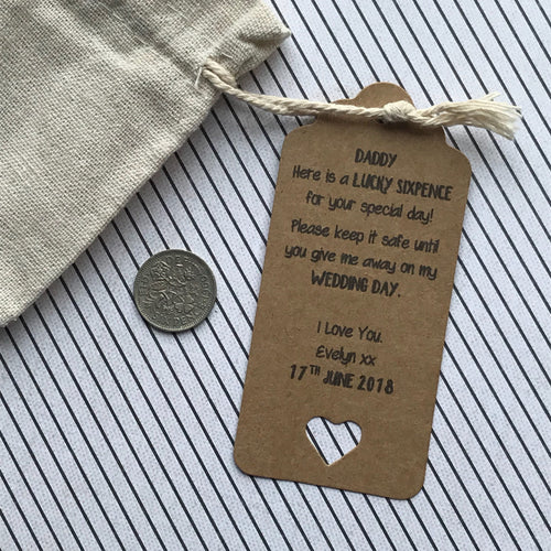 Lucky Sixpence Gift For Dad-The Persnickety Co