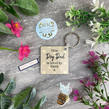Load image into Gallery viewer, Personalised Dog Dad Keyring
