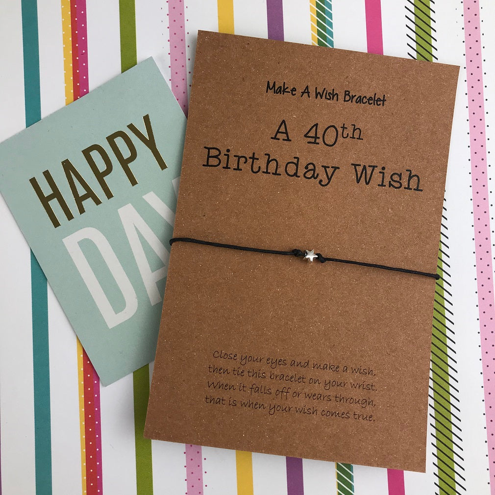 A 40th Birthday Wish - Star-The Persnickety Co