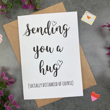 Load image into Gallery viewer, Sending You A Hug (Socially Distanced Of Course) Card-4-The Persnickety Co
