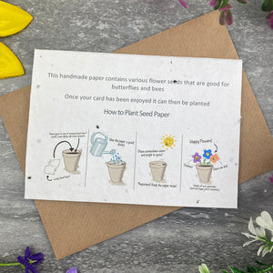 Fathers Day Garden Plantable Seed Card