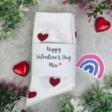 Load image into Gallery viewer, Happy Valentines Day- Heart Socks
