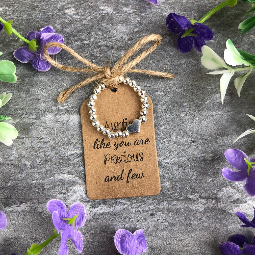 Aunties Like You Are Precious And Few Stretch Ring-The Persnickety Co