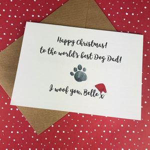 Happy Christmas To The Worlds Best Dog Dad Card-4-The Persnickety Co