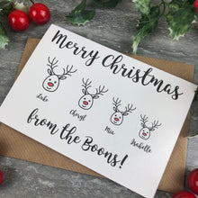 Load image into Gallery viewer, Personalised Reindeer Cards-10-The Persnickety Co
