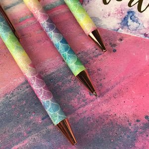 Glitter Mermaid Ballpoint Pen-5-The Persnickety Co