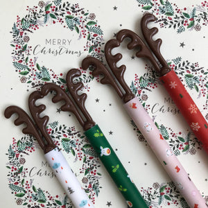 Christmas Reindeer Gel Pen-4-The Persnickety Co