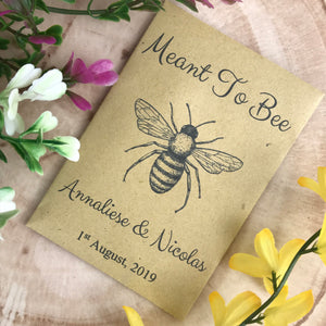 Meant To Bee Seed Wedding Favour Pack of 12-5-The Persnickety Co