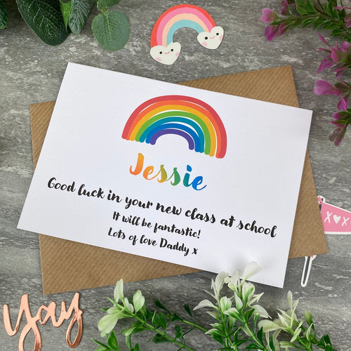 Good Luck In Your New Class Rainbow Card-The Persnickety Co