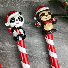 Load image into Gallery viewer, Cute Panda And Sloth Christmas Pens-7-The Persnickety Co
