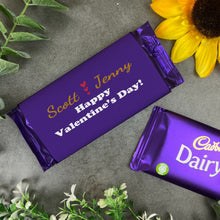 Load image into Gallery viewer, Personalised Valentine&#39;s Chocolate Bar
