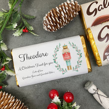 Load image into Gallery viewer, Personalised Nutcracker Christmas Chocolate Bar-The Persnickety Co
