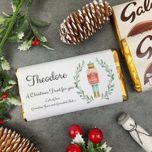 Personalised Nutcracker Christmas Chocolate Bar-The Persnickety Co