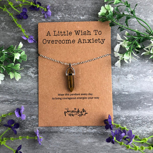 Crystal Necklace - A Little Wish To Overcome Anxiety-The Persnickety Co