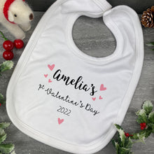 Load image into Gallery viewer, 1st Valentine&#39;s Personalised Bib
