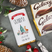 Load image into Gallery viewer, Merry Christmas Grandma - Personalised Chocolate Bar-The Persnickety Co
